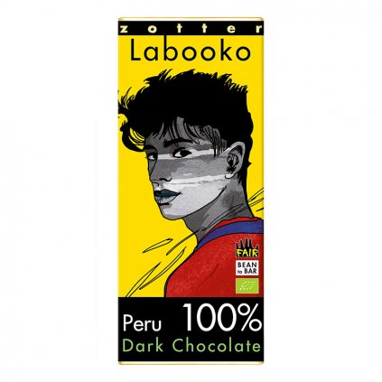 Fair trade bio hořká čokoláda Zotter Peru 100 % kakaa
