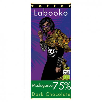 Fair trade bio hořká čokoláda Zotter Madagaskar 75 % kakaa