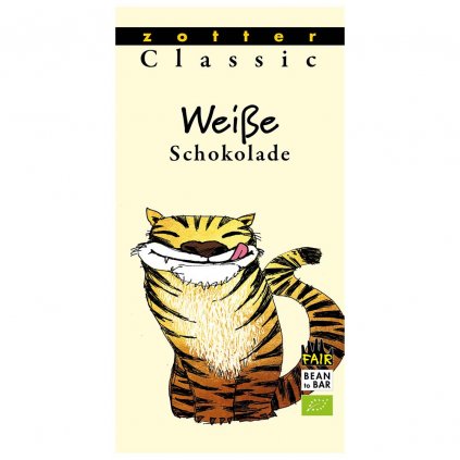 Fair trade bio klasická bílá čokoláda Zotter
