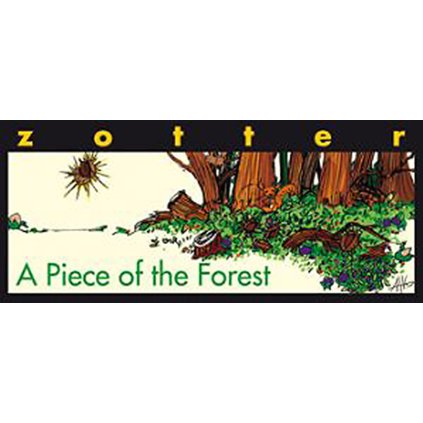 Fair Trade bio mléčná čokoláda Zotter Kousek lesa