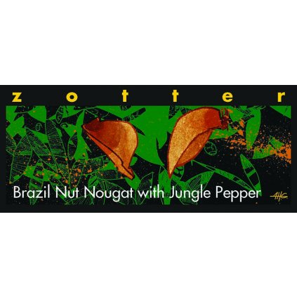 Fair Trade bio mléčná čokoláda Zotter Para ořechy s pralesním pepřem