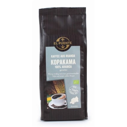 Fair trade bio mletá káva arabika ze Rwandy Kopakama, 250 g