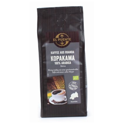 Fair trade bio zrnková káva arabika ze Rwandy Kopakama, 250 g