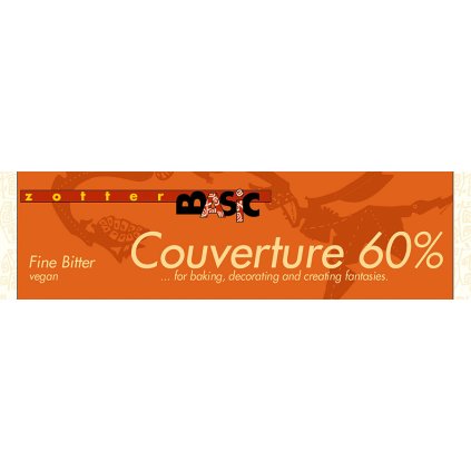 Fair Trade bio čokoláda couverture Zotter 60 %