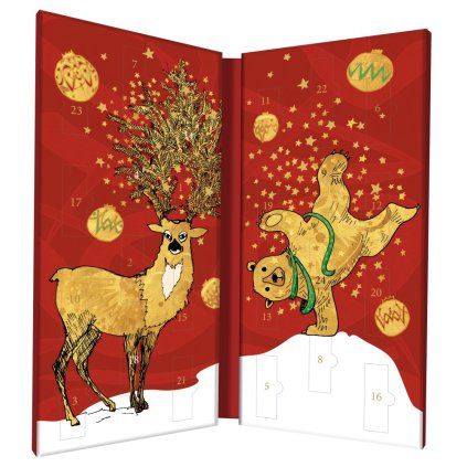 Fair Trade Bio adventní kalendář Zotter s bio čokoládami Nashis