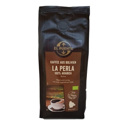 Bio zrnková káva La Perla z Bolívie, 250 g