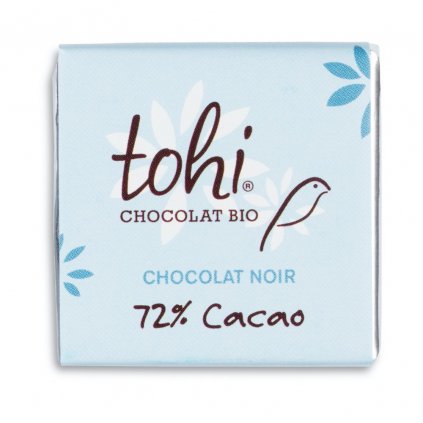 Fairtrade bio hořká mini čokoláda se 72 % kakaa, 4,5 g