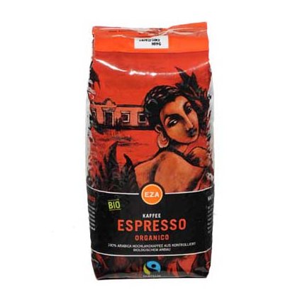 Bio zrnková káva Organico Espresso, 1000 g