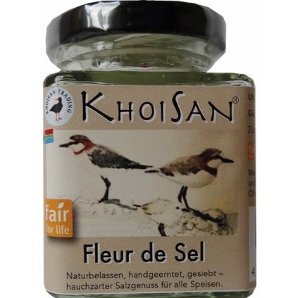 Fair Trade mořská sůl KhoiSan Fleur de Sel
