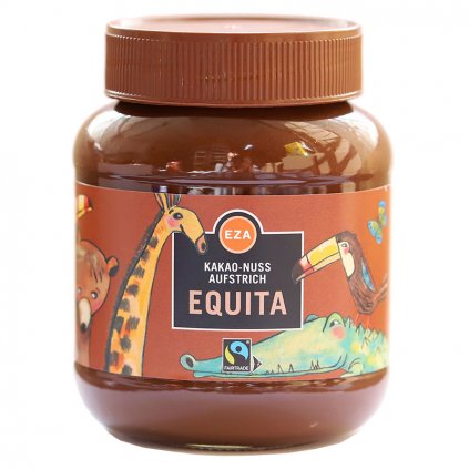 Fairtrade čokoládový krém bez lepku Equita s lískovými oříšky