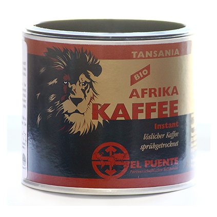Bio instantní káva Tanzanie, 100 g