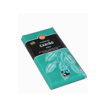 Bio hořká čokoláda Cariňo s mátou, 100 g