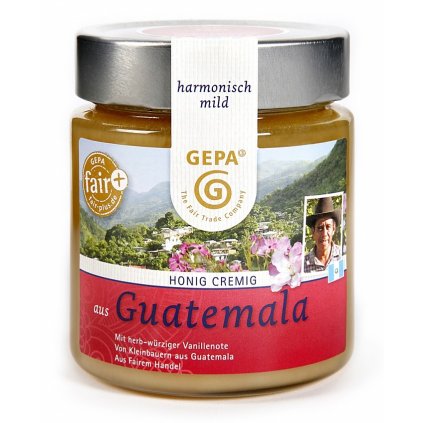 Fair Trade květový med krémový z Guatemaly, 500 g
