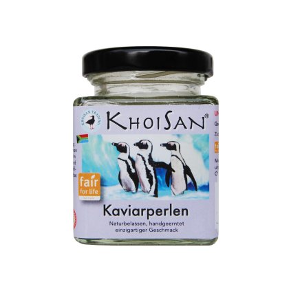 Fair Trade mořská sůl KhoiSan kaviár perly Fleur de Sel