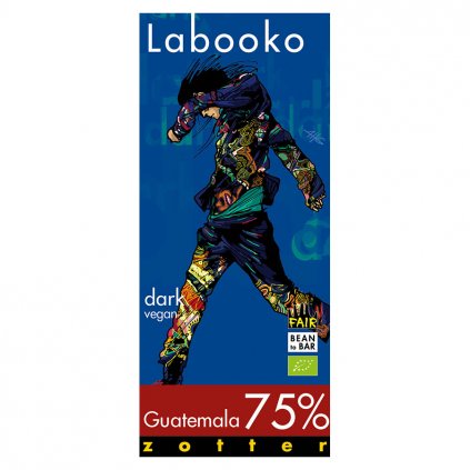 Fair trade bio hořká čokoláda Zotter Labooko Guatemala 75 %