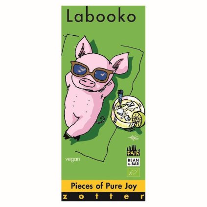 Fair trade bio hořká čokoláda Zotter Labooko Kousky čisté radosti