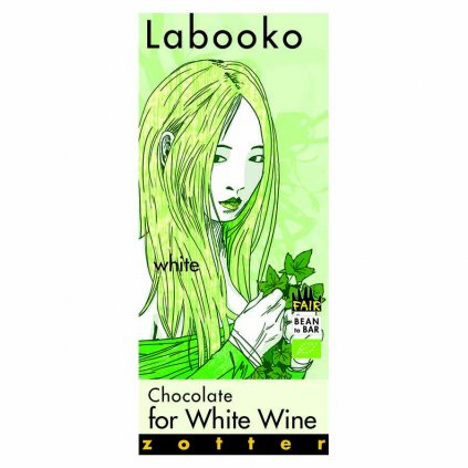 Fair trade bio bílá čokoláda Zotter k bílému vínu
