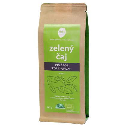 Fair trade bio zelený čaj sypaný Indie FOP Korakundah, 100 g