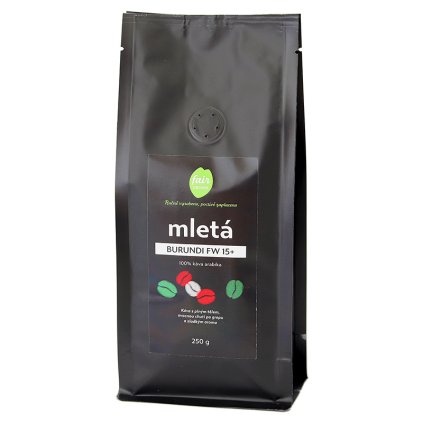 Fair trade mletá káva Burundi FW 15+, 250 g
