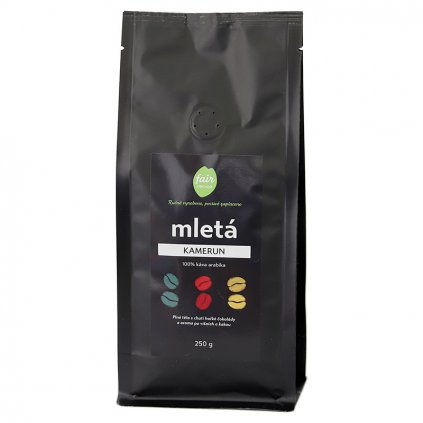 Fair trade mletá káva Kamerun, 250 g
