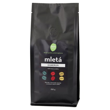 Fair trade mletá káva Kamerun, 250 g