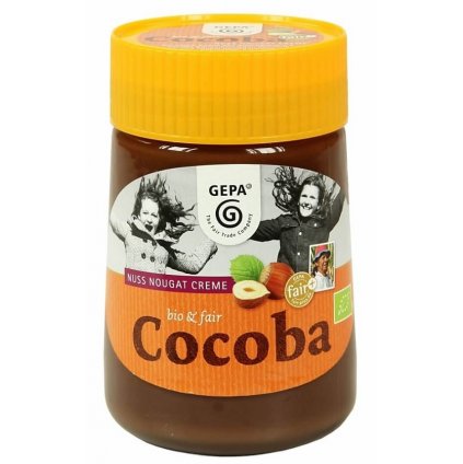 Fair trade bio nugátový krém s lískovými oříšky Cocoba