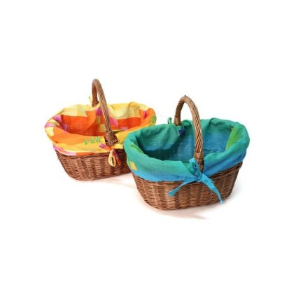 Fair trade vrbový nákupní košík s vložkou z Bosny a Hercegoviny