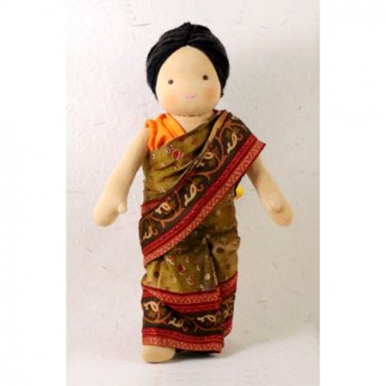 Fair trade ručně šitá látková panenka Dolls4Tibet Seeta