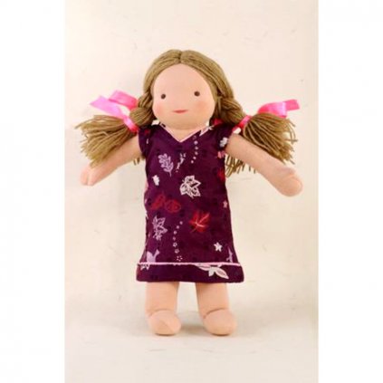 Fair trade ručně šitá hadrová panenka Dolls4Tibet Lisa