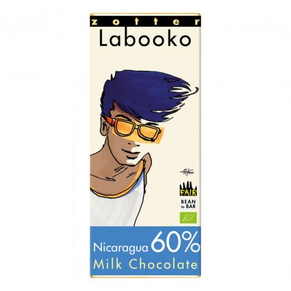 Fair trade bio mléčná čokoláda Zotter Nikaragua 60 %