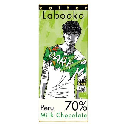 Fair trade bio mléčná čokoláda Zotter Peru 70 %
