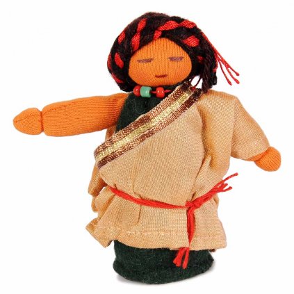 Fair trade ručně šitá tibetská panenka Tatínek dolls4tibet