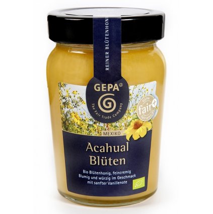 Fair trade bio květový med Acahual z Mexika, 350 g