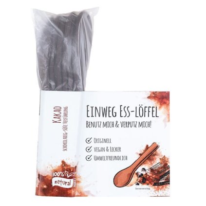 Fair trade jedlé lžičky s kakaem z Indie 6 ks