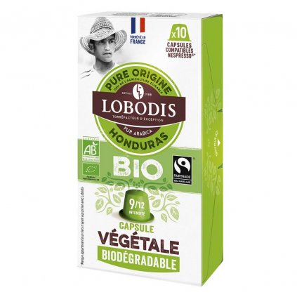 Fair trade kompostovatelné bio kávové kapsle Honduras Lobodis s nulovým odpadem, 10 ks, Nespresso