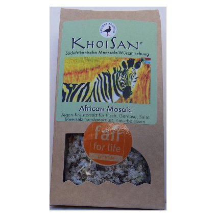 Mořská bylinná sůl Africká mozaika hrubá, 125 g