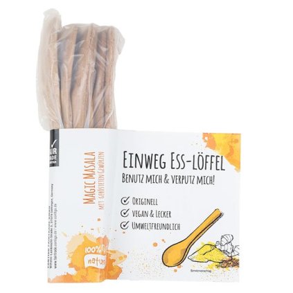 Fair trade jedlé lžičky Magic Masala z Indie 6 ks