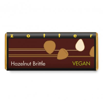 Fair trade bio hořká vegan čokoláda Zotter Lískové oříšky, 70 g