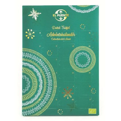Fair trade bio adventní kalendář s datlovými lanýži z Egypta, 240 g