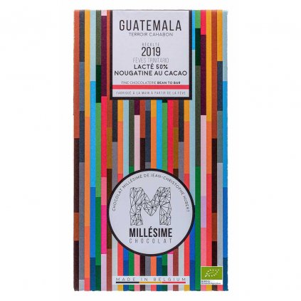 Řemeslná fair trade bio mléčná čokoláda s kakaovou náplní Guatemala 50 %