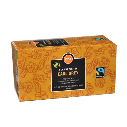 Fairtrade bio černý čaj Earl Grey, porcovaný 24 x 2 g