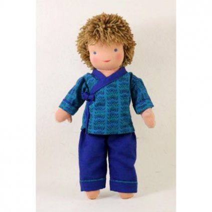 Fair trade tibetská hadrová panenka přátelství Max od Dolls4Tibet