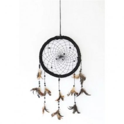 Fair trade lapač snů z Nepálu, černý, 40 cm