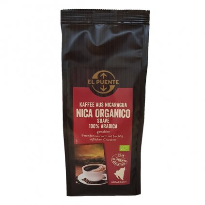 Bio mletá káva Nicaragua Suave bez kyselosti, 250 g
