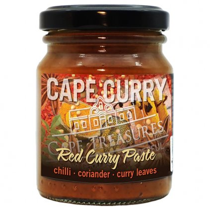 Fair trade červená kari pasta Cape Malay z Jižní Afriky, 125 ml