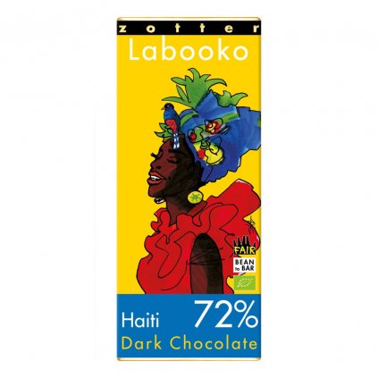 Fair trade bio hořká čokoláda Zotter Labooko Haiti 72 %