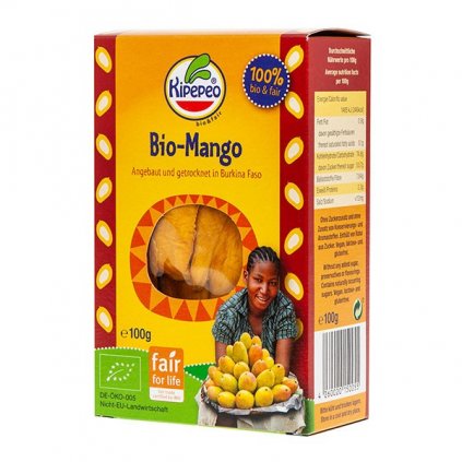 Fair trade bio sušené mango z Burkiny Faso, 100 g