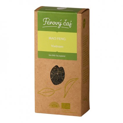 Fair trade bio bílý čaj Mao Feng z Vietnamu sypaný, 60 g