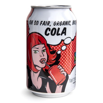 Fairtrade bio Oxfam Cola v plechovce, 330 ml