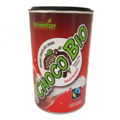 Bio horká čokoláda s malinovým aroma, 250 g